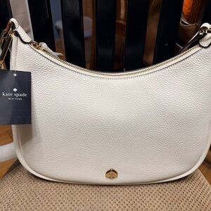 Kate Spade Cream Textured Shoulder Bag